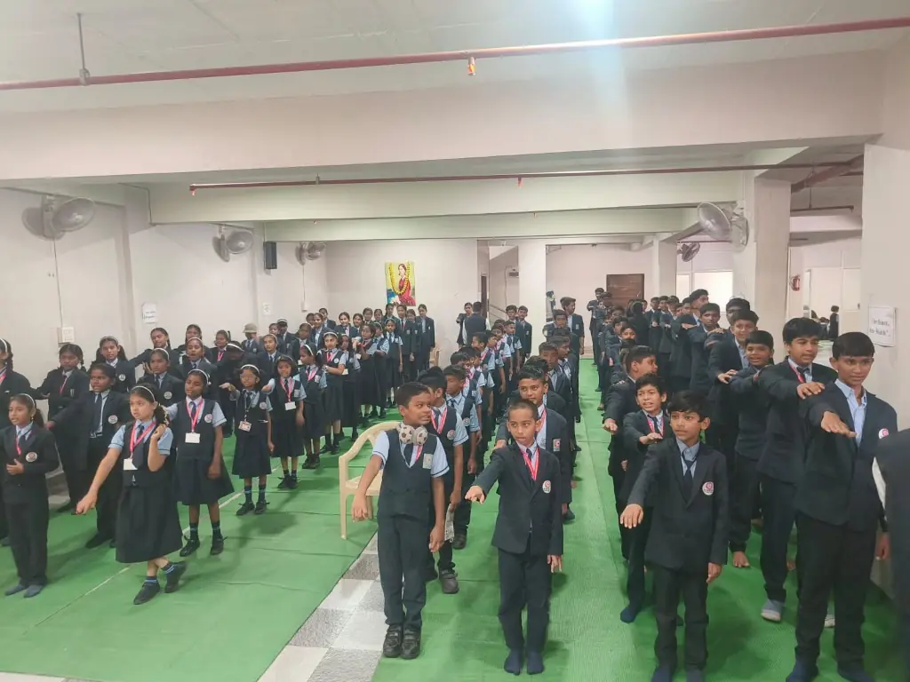 Morning assembly at school